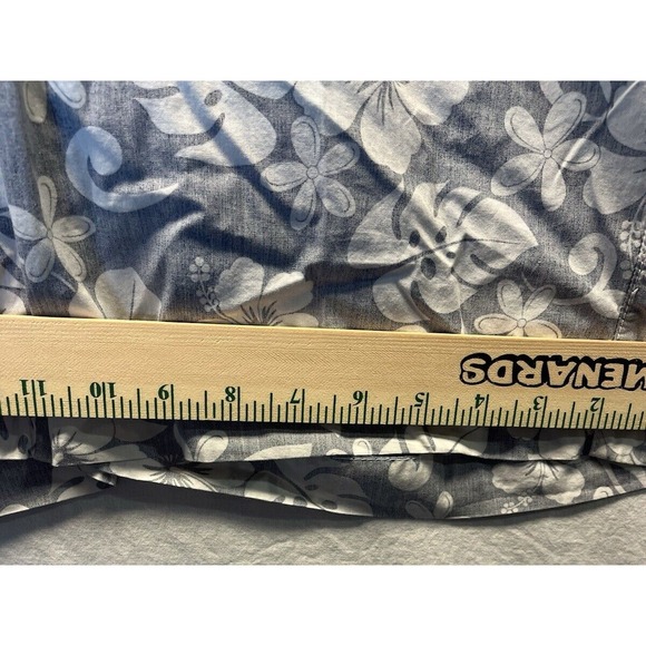 1946 Men's Shorts Size 36 Washed Stoned and Beaten Gray Floral Pattern Vintage - Picture 3 of 9